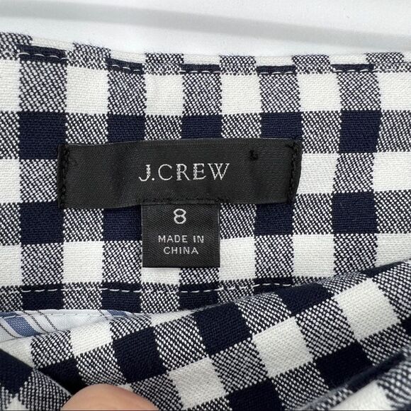 Re-Imagined By J. CREW Multi Striped Plaid Button Leg Capri Straight Leg Pants - Picture 13 of 15